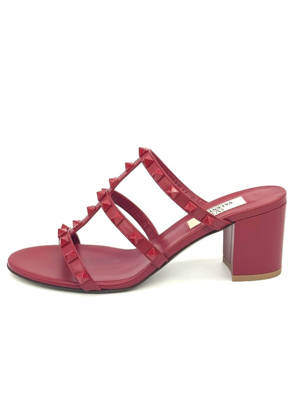 Valentino Rockstud Studded Caged Leather Mules Sandals Heels Slides Shoes